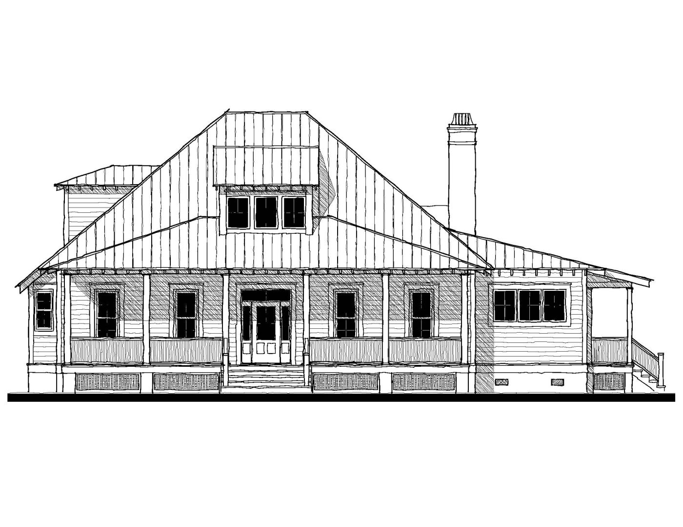 Bermuda Bluff II (13319) — featured elevation