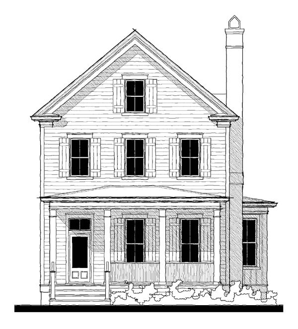 Brighton Cottage (123120) — featured elevation