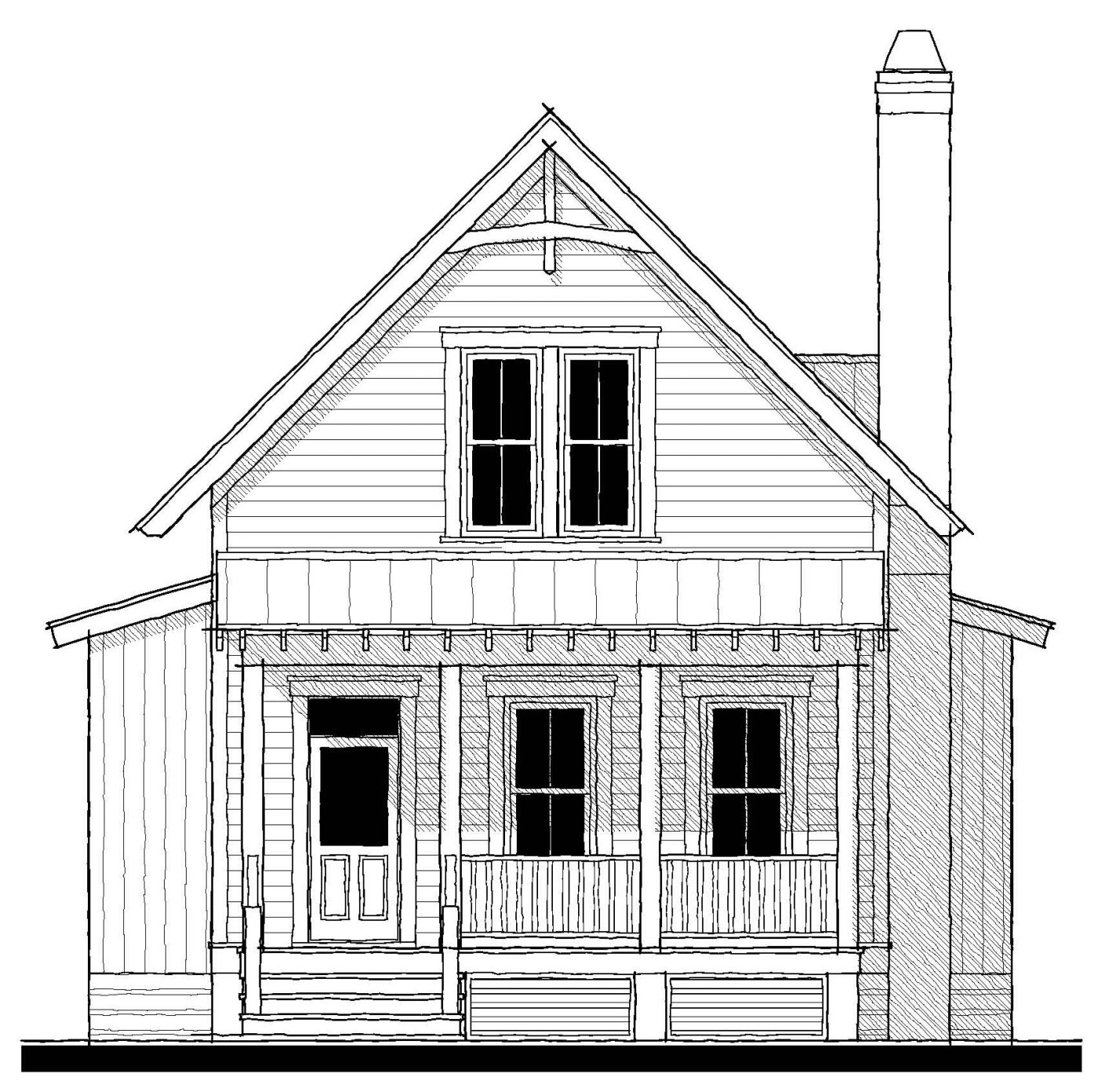 Broad River Cottage (15389) — featured elevation