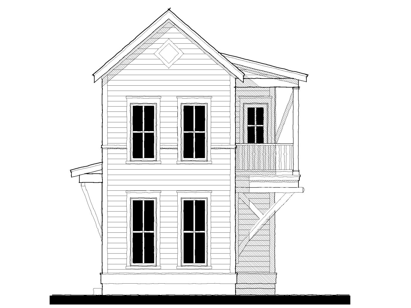 Cara May Cottage (22209B) — featured elevation