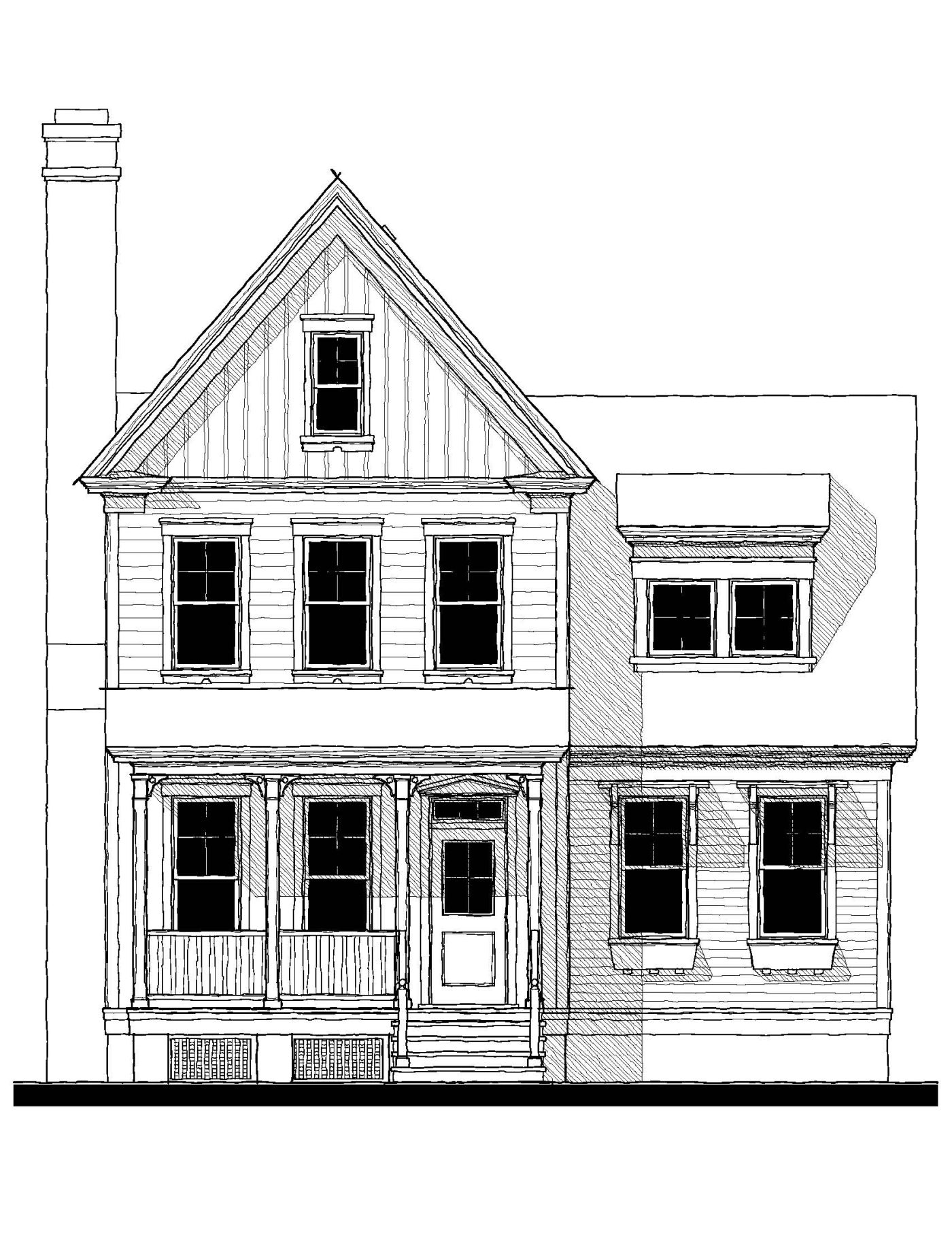Cassatt Cottage (123104) — featured elevation