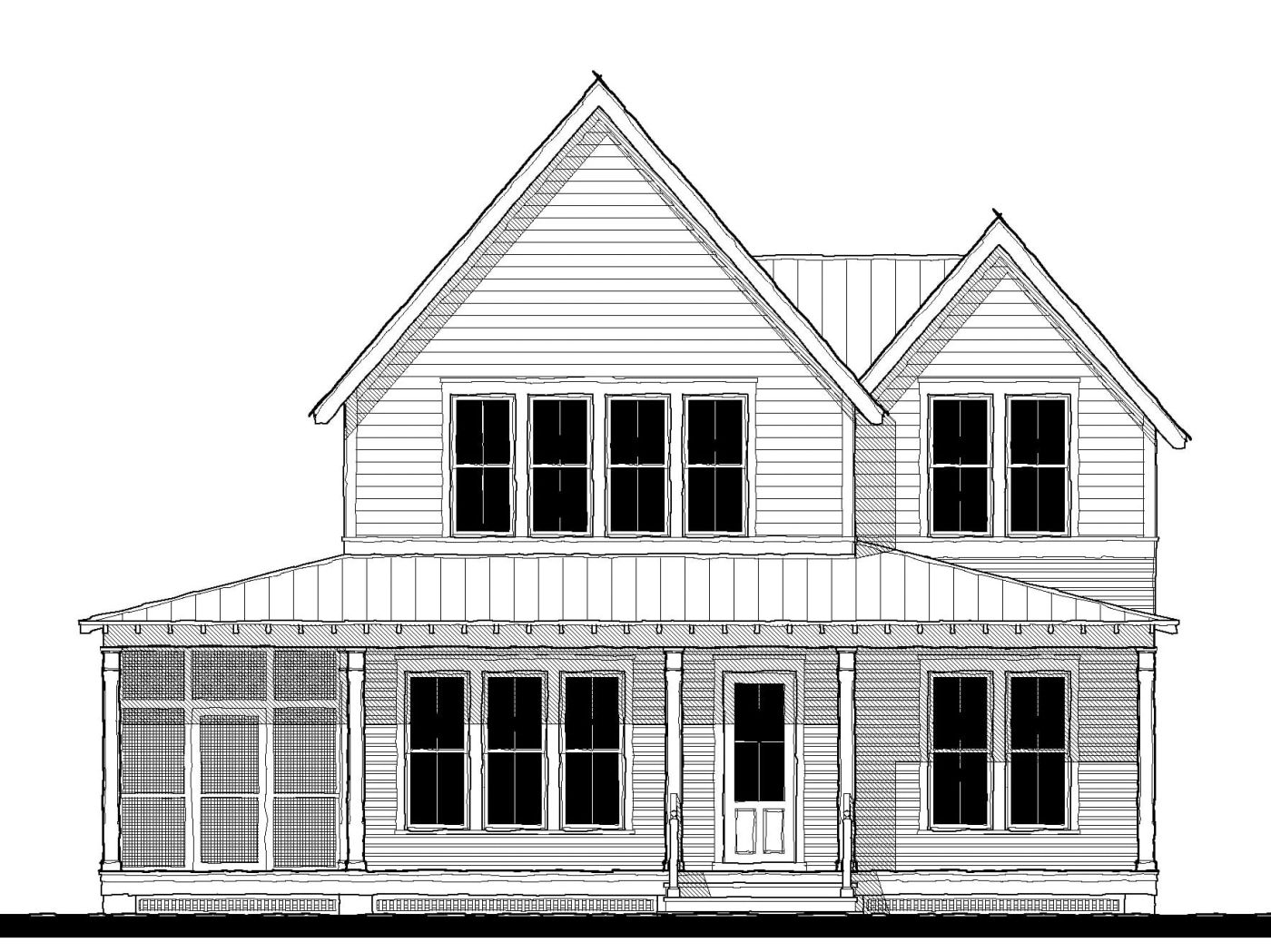 Cassatt Cottage (223168-1) — featured elevation