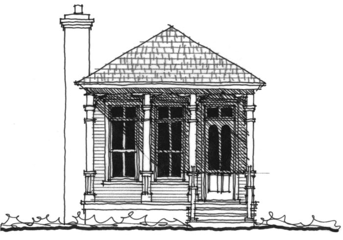 Clay Street Cottage — featured elevation