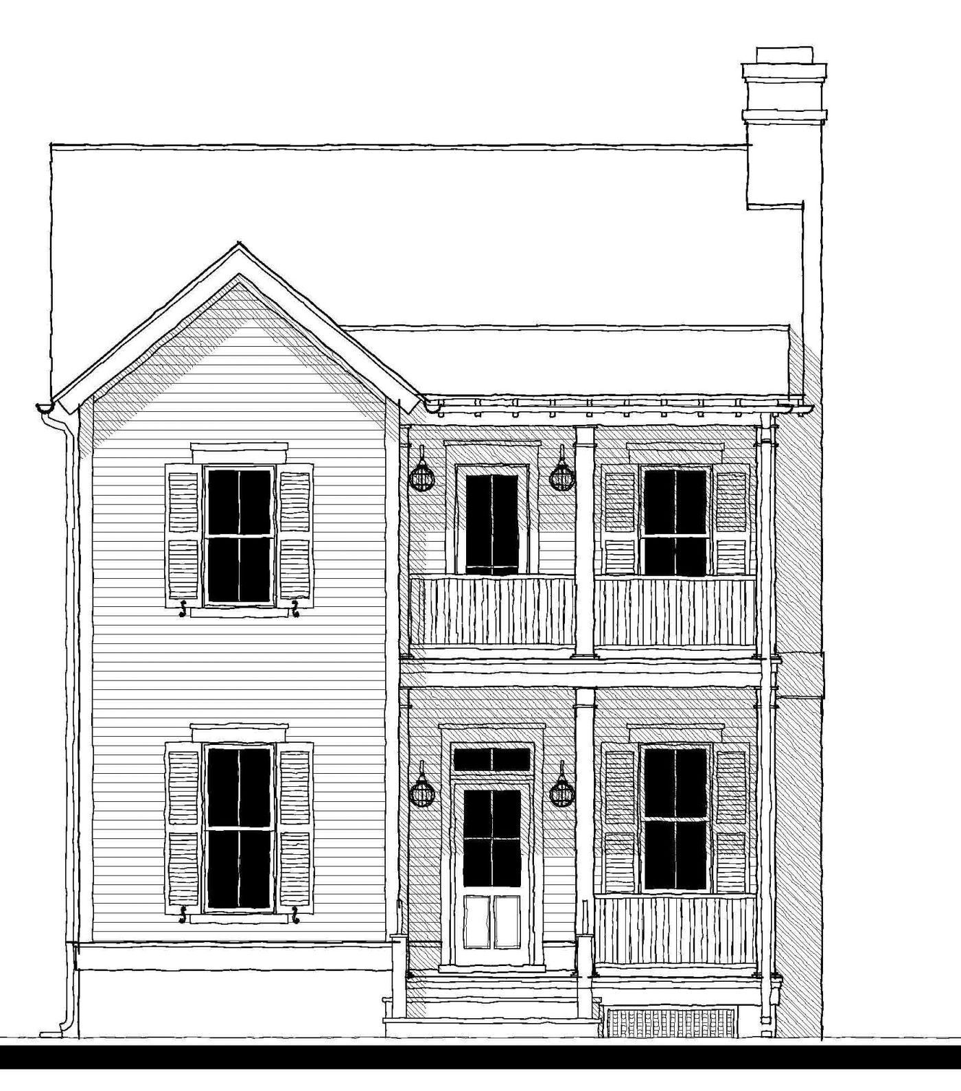 Combahee River Cottage (16374) — featured elevation