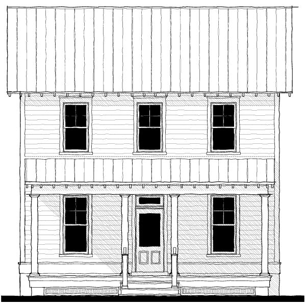 Conroy Cottage (153210) — featured elevation