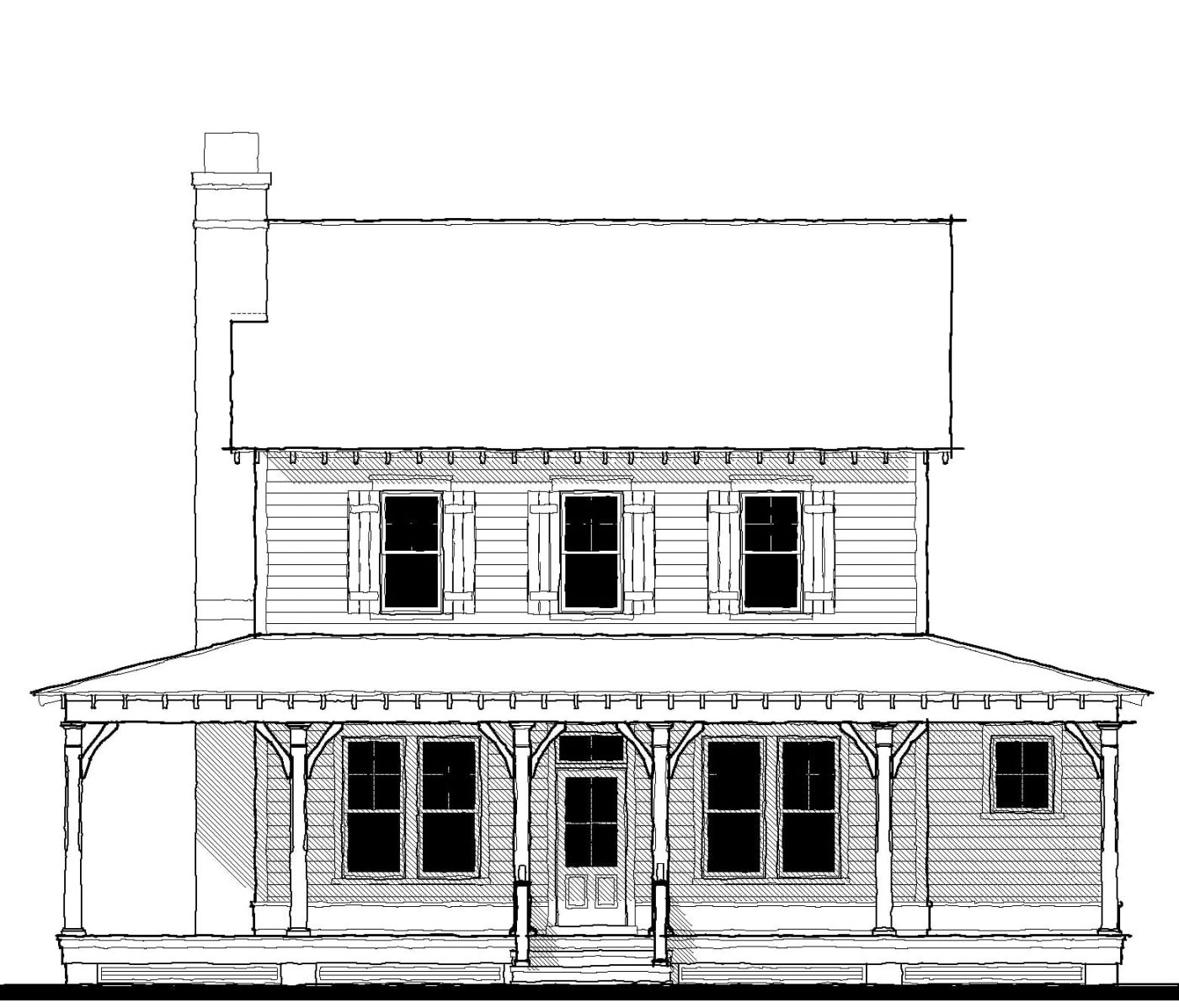 Conroy Cottage (213118) — featured elevation