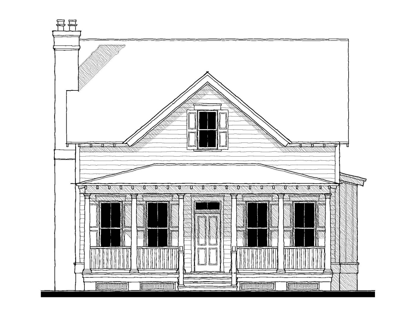 Coosaw River Cottage (11353) — featured elevation
