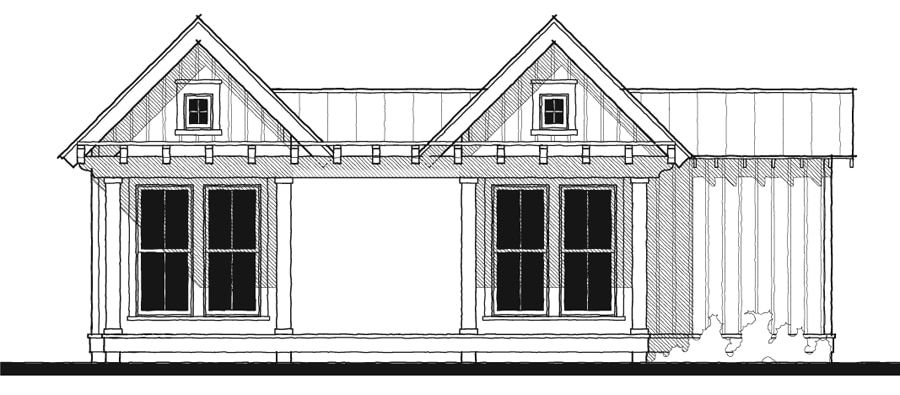 Courtside Cottage — featured elevation