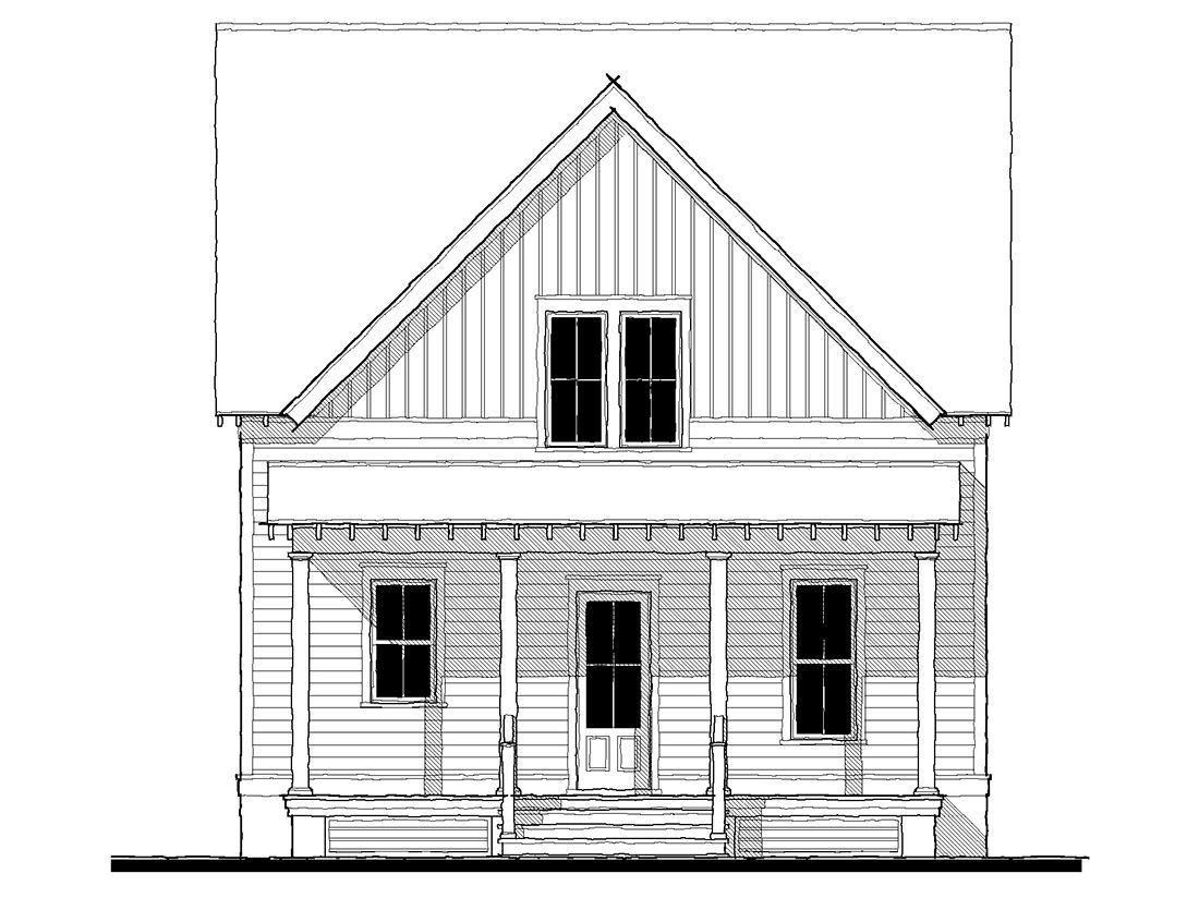 Craft Cottage (20215F) — featured elevation