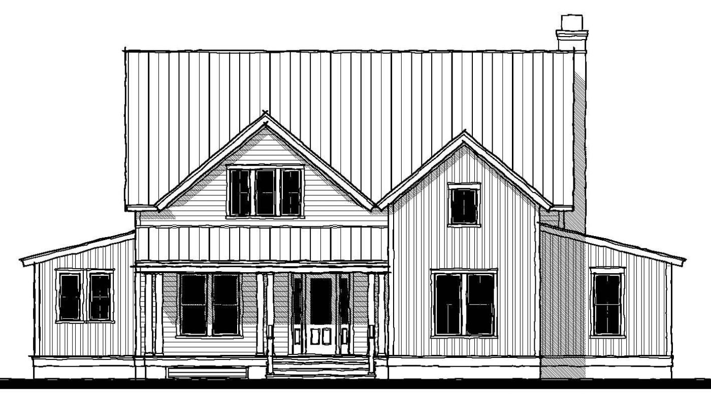 Double Hearth Cottage (20349) — featured elevation