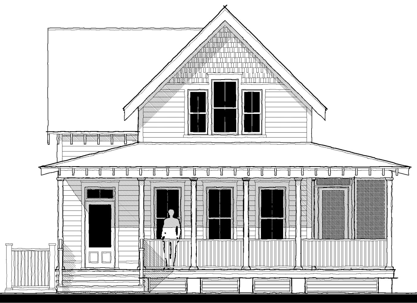 East Beach Cottage (213210) — featured elevation