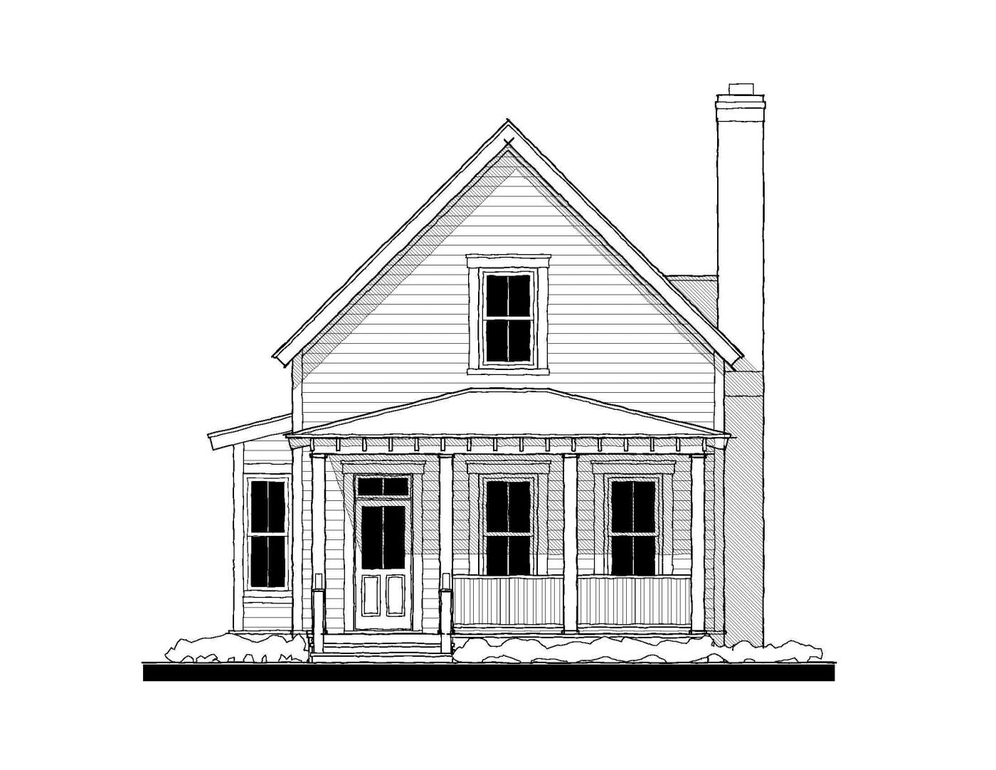 Euhaw Creek Cottage (15335) — featured elevation