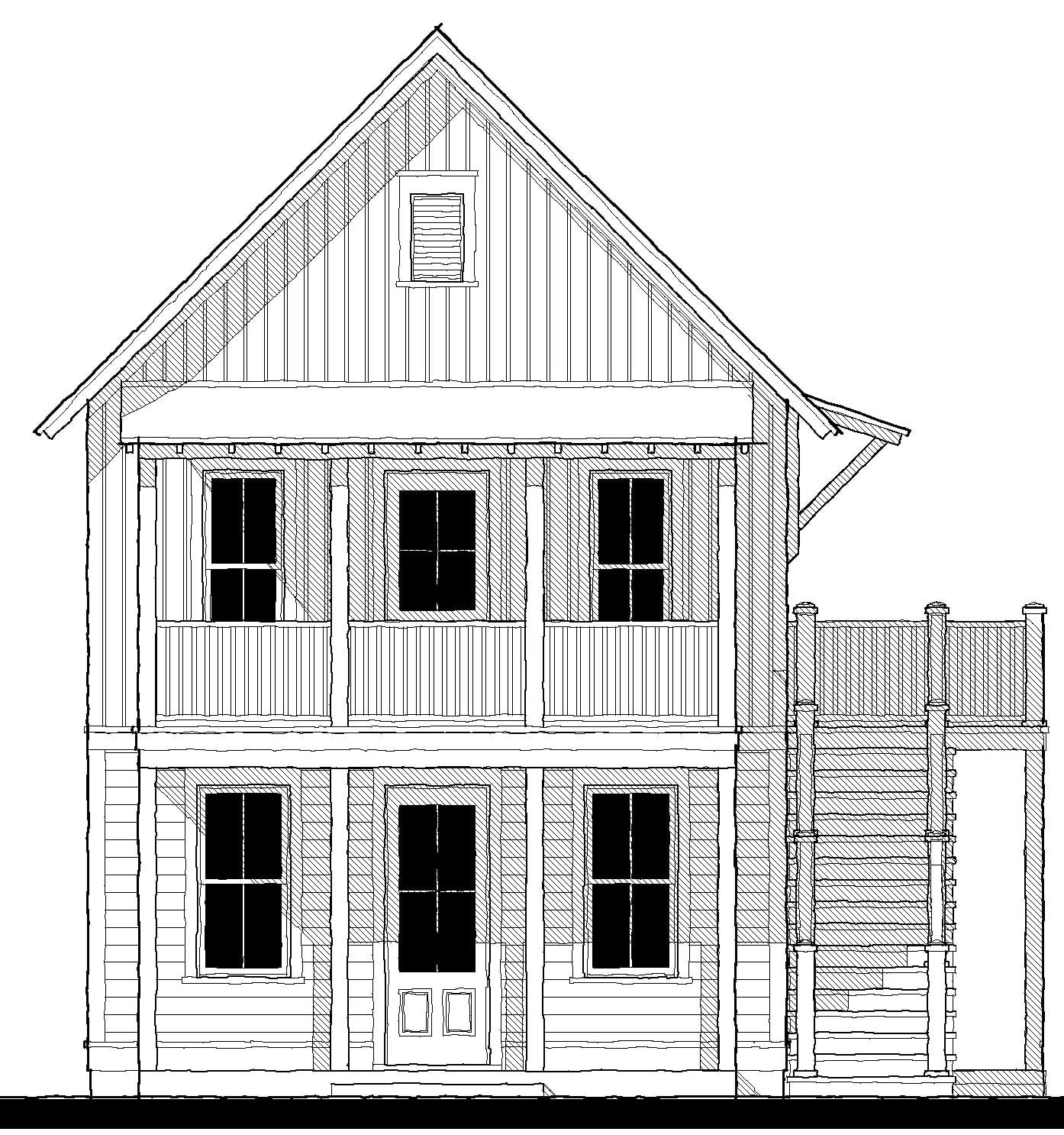 Gregson Duplex (213140B) — featured elevation