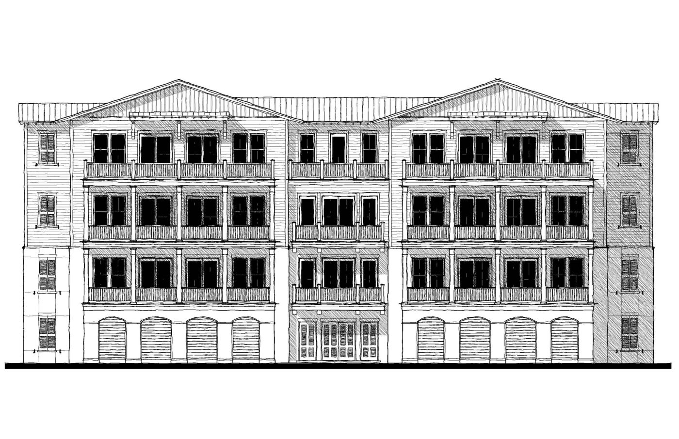 Marina Village Mansion Flat E — featured elevation