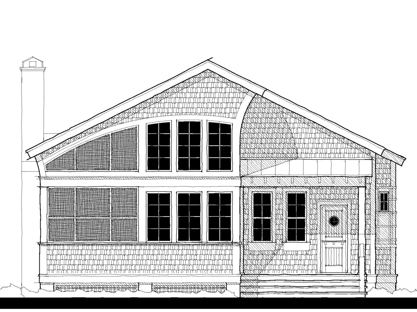 Mockbee Cottage (02110-B3) — featured elevation