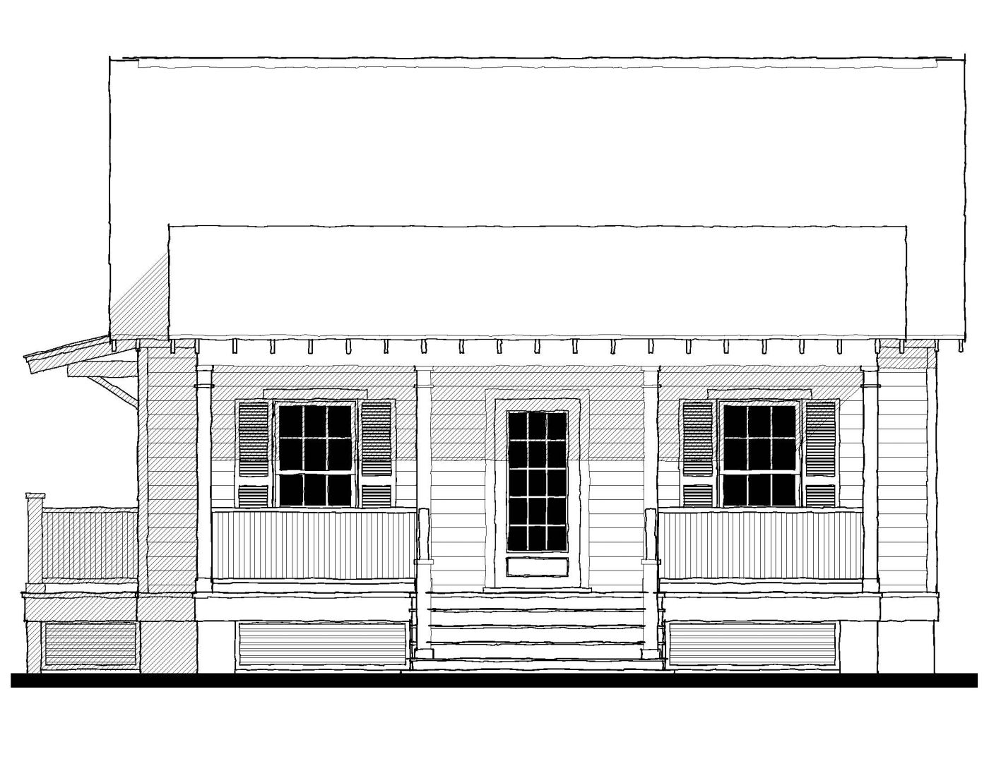 Monson Street Cottage (17900) — featured elevation