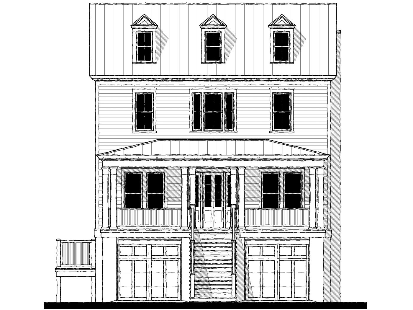 Morgan Hall (23306) — featured elevation