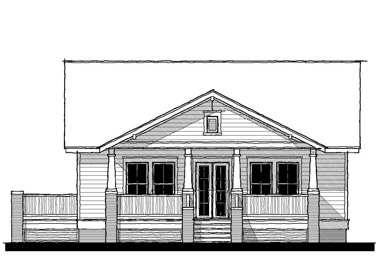 New Street Bungalow (07403C) — featured elevation