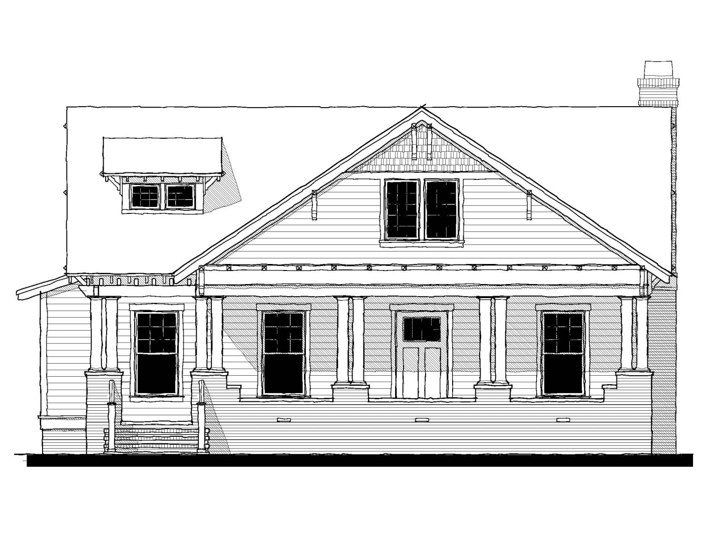 New Street Bungalow (C0429) — featured elevation