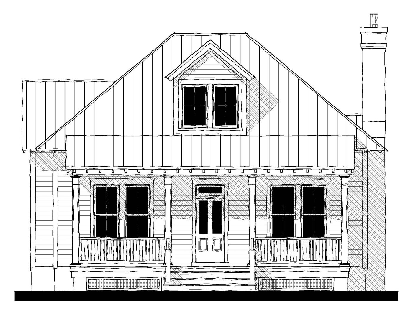 Port Royal Cottage (09391A) — featured elevation