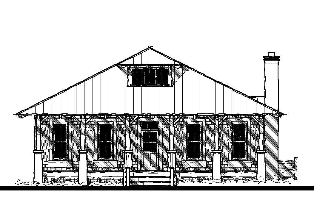 Spartina Cottage — featured elevation