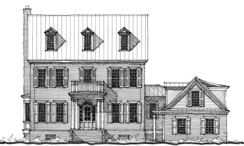 The Coosaw Manor — featured elevation