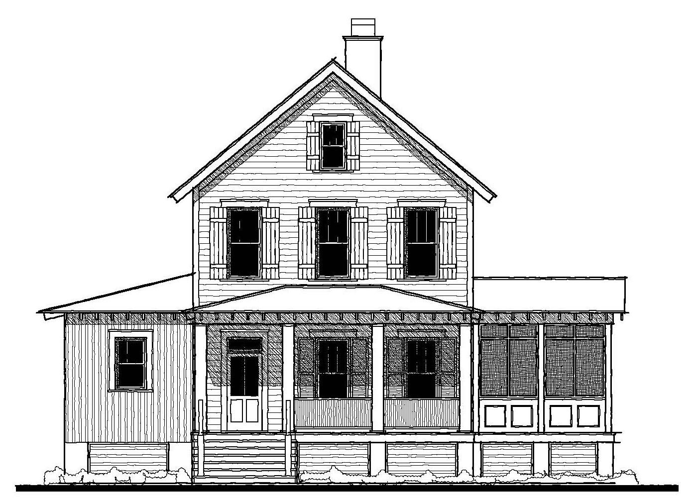 The Mathes II — featured elevation