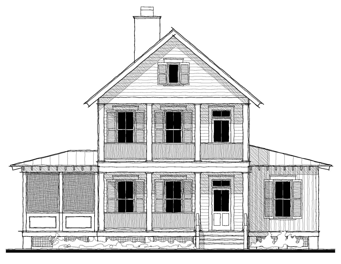 The Mathes — featured elevation