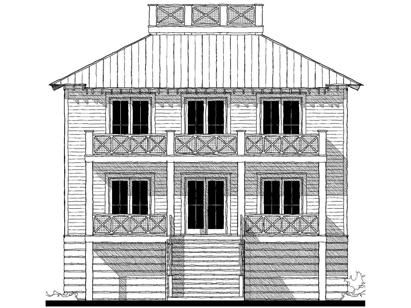 The Pompano Beach (04109) — featured elevation