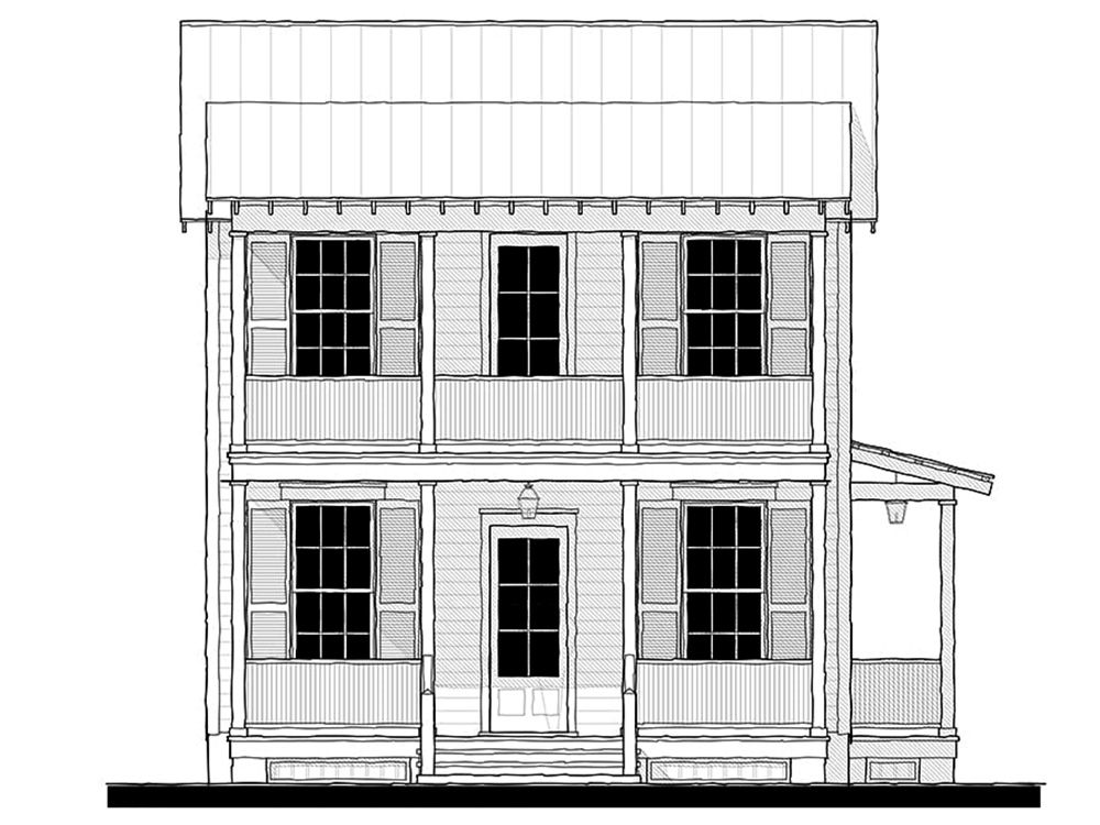 The Washington Duplex — featured elevation
