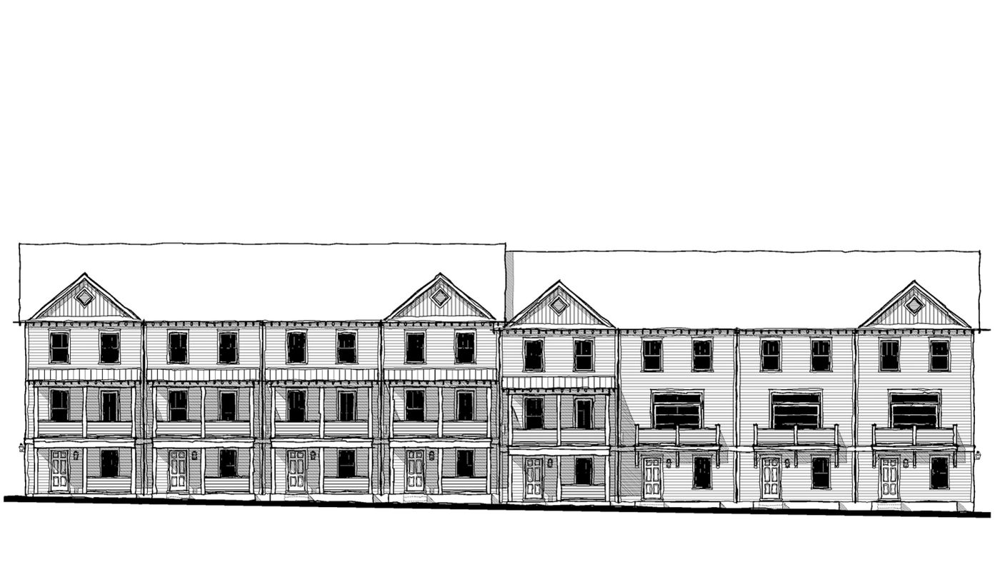 Townhouse 19212C — featured elevation
