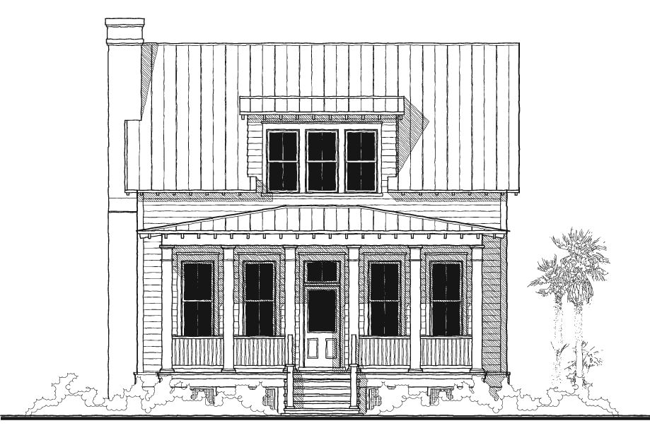 Wiggins Street Cottage — featured elevation