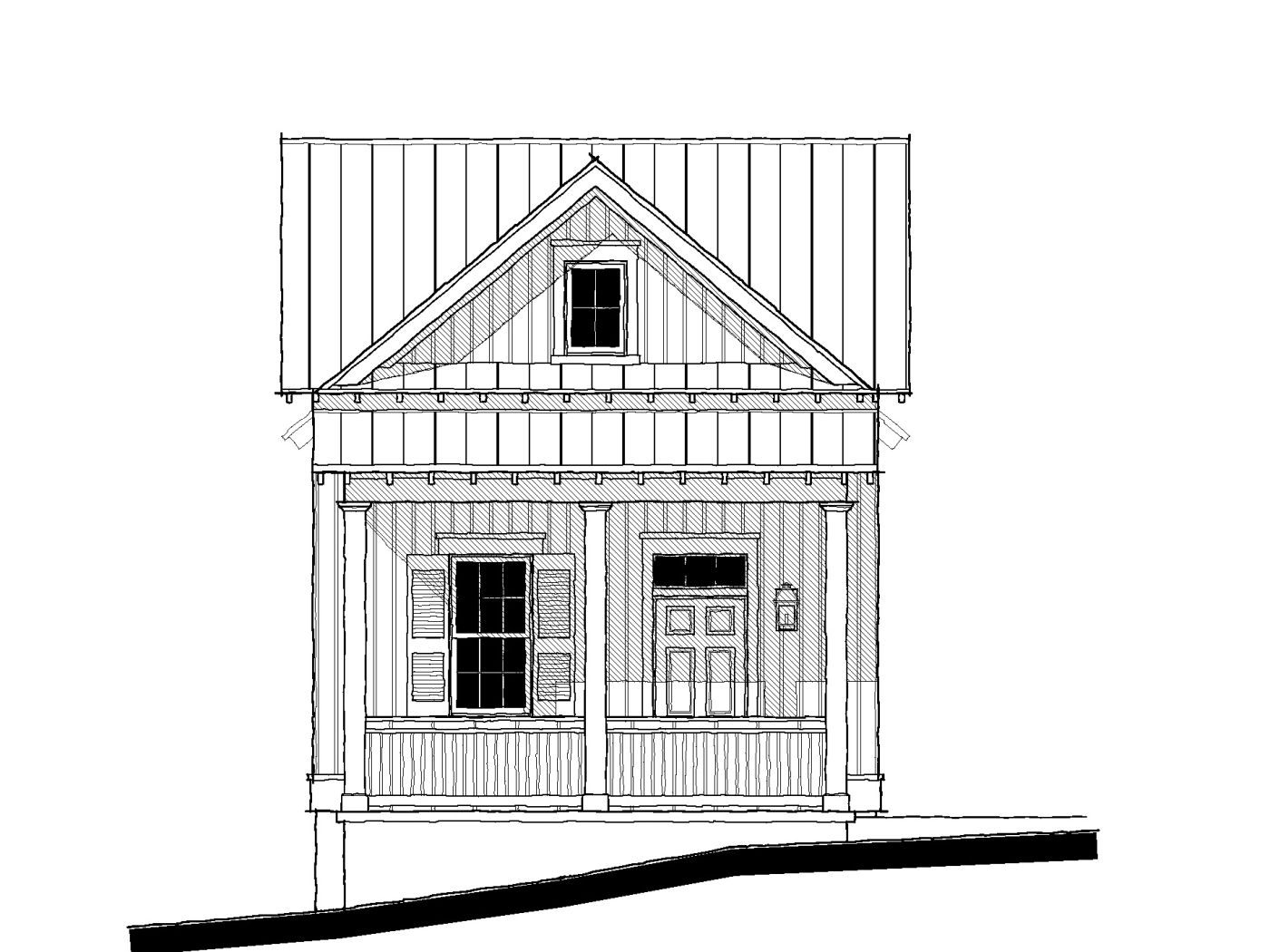 Wren Cottage (19212 D3) — featured elevation